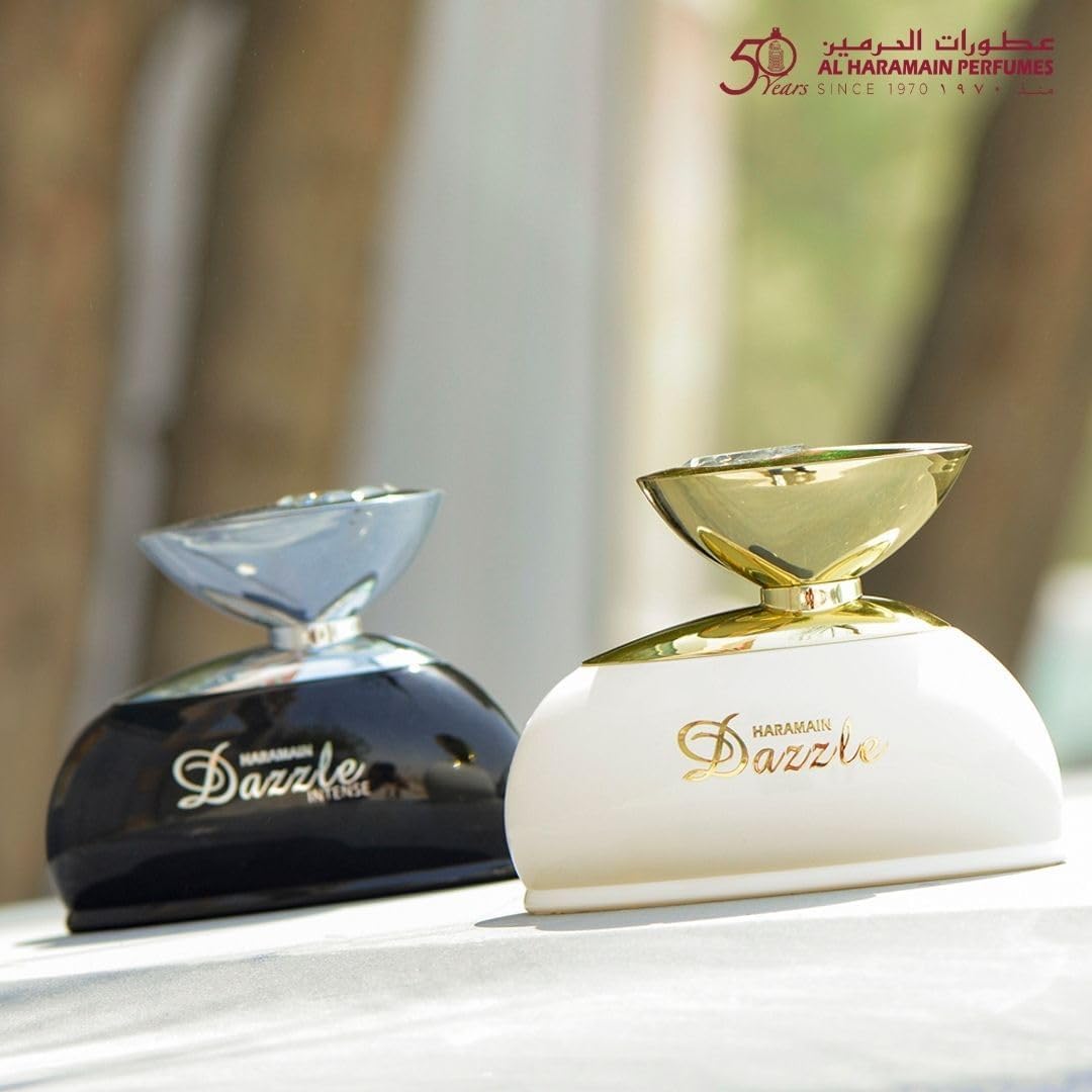 Al Haramain Dazzle - Perfume árabe para mulheres - Fragrâncias florais frutadas de longa duração com notas de groselha preta, bergamota, rosa, patchouli - Eau de Parfum árabe - Spray EDP de 100 ml
