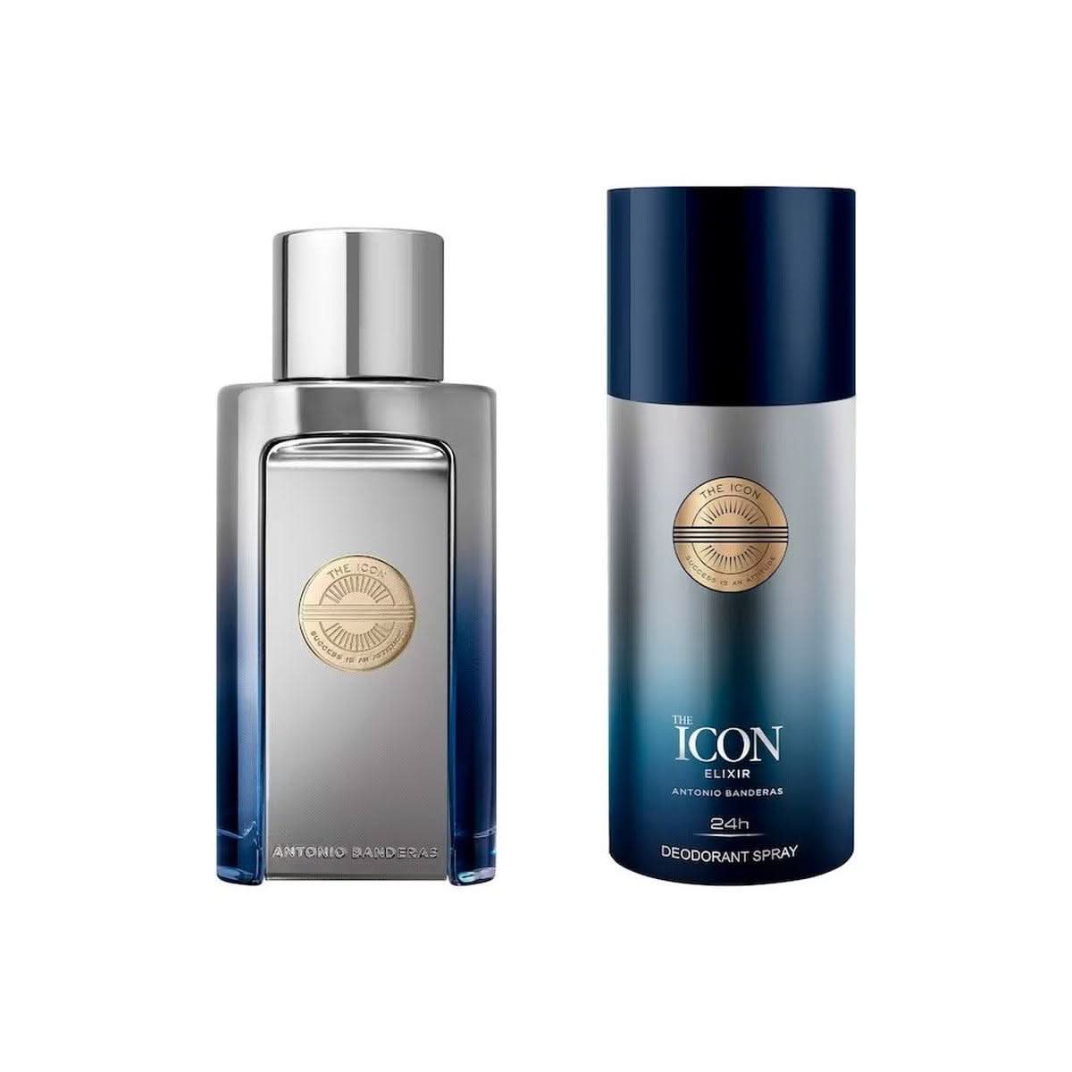 Kit  Antonio Banderas The Icon Elixir Eau de Parfum Masculino + Desodorante
