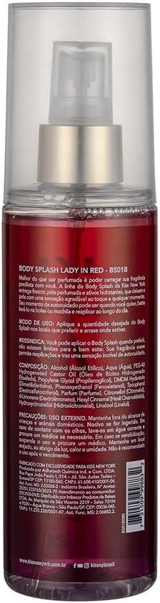 Body Splash Lady in Red - Kiss New York
