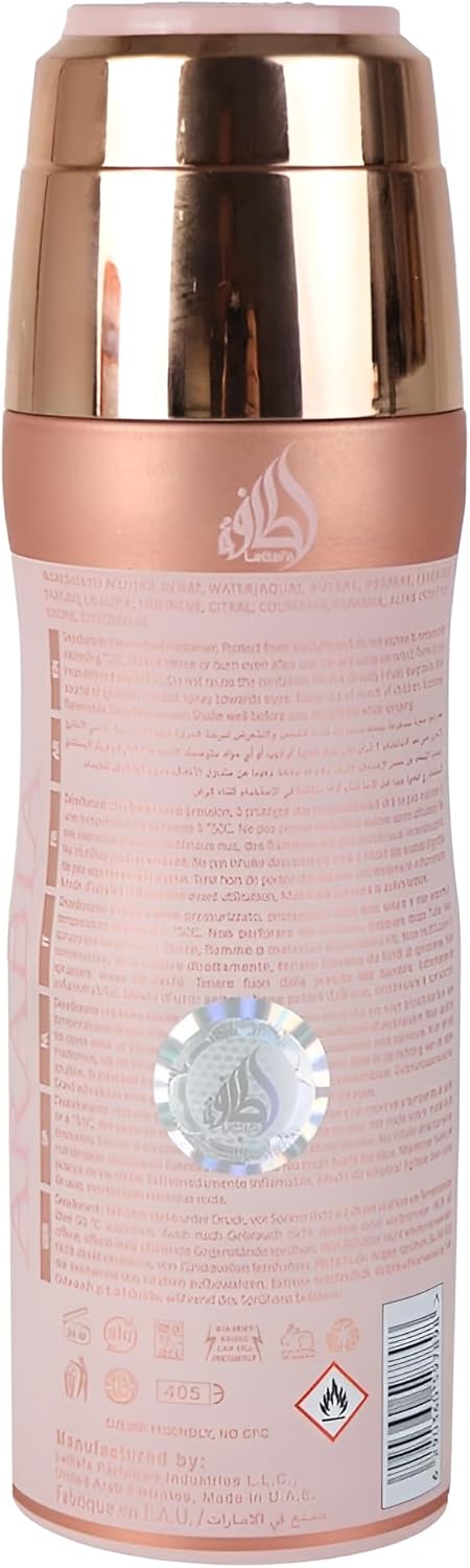 Perfume Spray Corporal Ameerat Al Arab Prive Rose Feminino 200ml