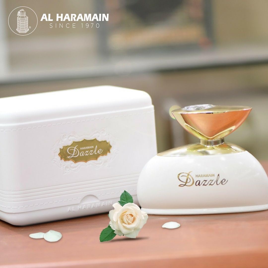 Al Haramain Dazzle - Perfume árabe para mulheres - Fragrâncias florais frutadas de longa duração com notas de groselha preta, bergamota, rosa, patchouli - Eau de Parfum árabe - Spray EDP de 100 ml