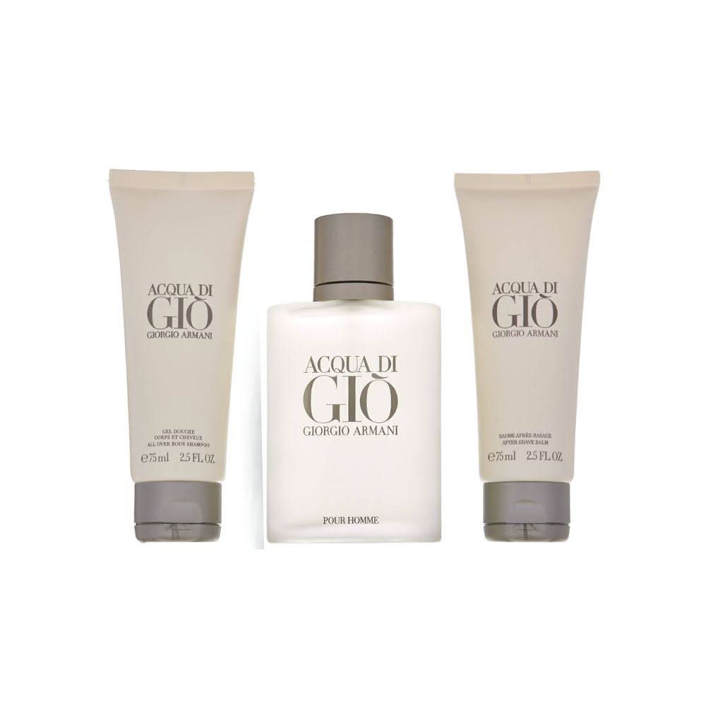 Giorgio Armani Kit Acqua Di Giò Eau de Toilette Masculino + After Shave + Gel Douche