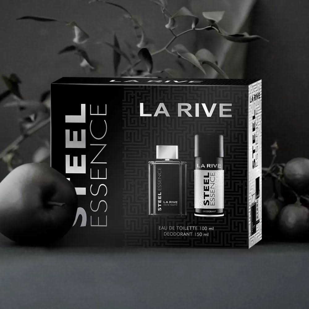 La Rive Kit Steel Essence Eau de Toilette Masculino + Desodorante