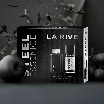 La Rive Kit Steel Essence Eau de Toilette Masculino + Desodorante