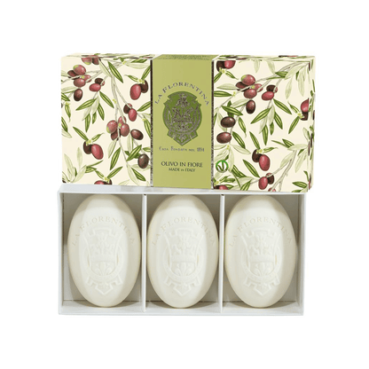 La Florentina Sabonete Olive Flowers - 3 Unidades