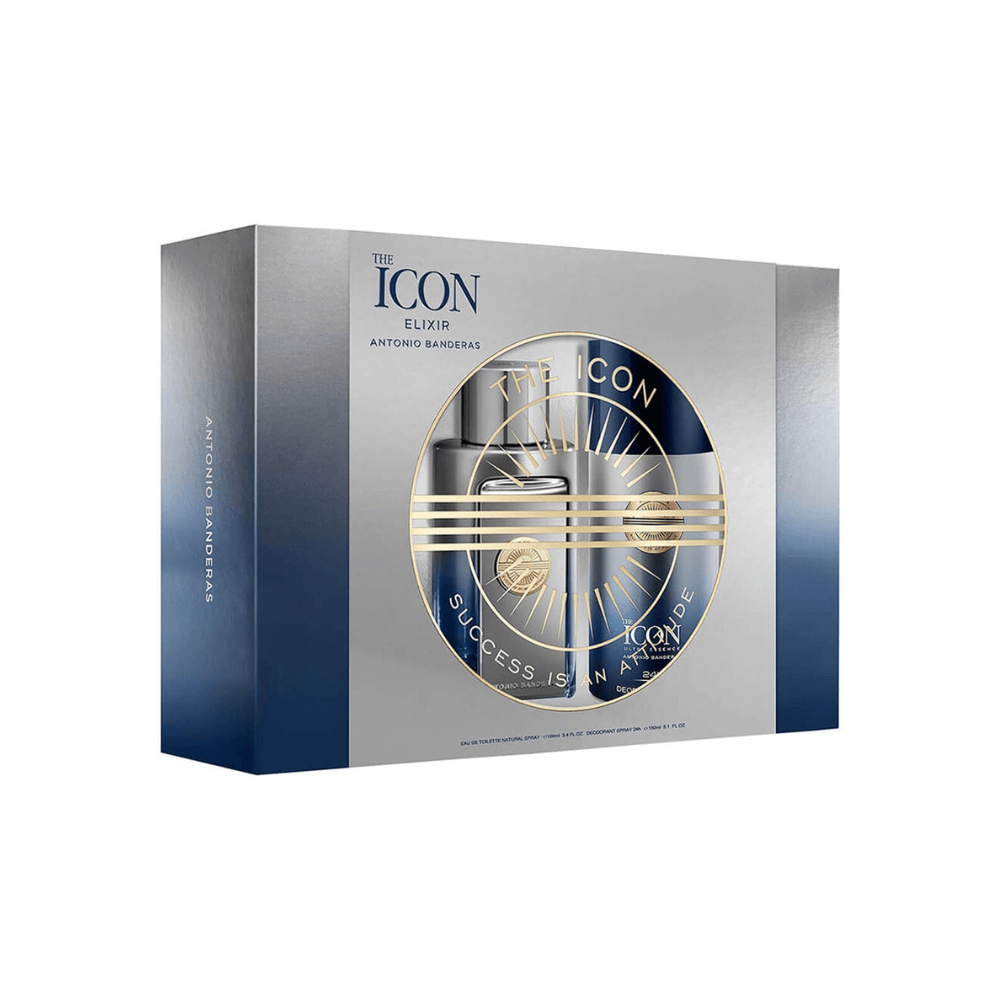 Kit  Antonio Banderas The Icon Elixir Eau de Parfum Masculino + Desodorante